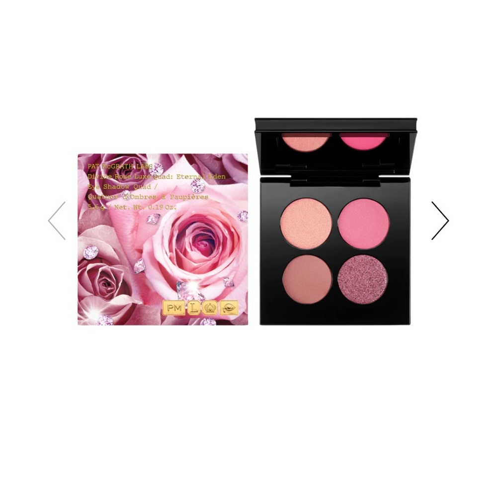 Never Used Pat McGrath Divine Rose Quad Eyeshadow Pallette